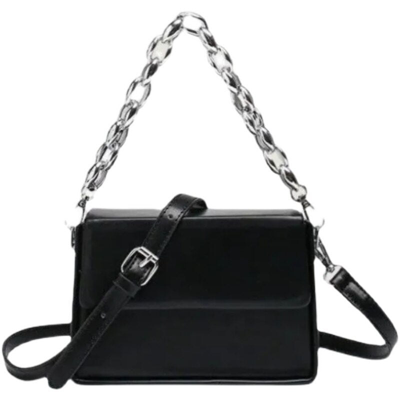 Chain Leather Crossbody Shoulder Bag eprolo