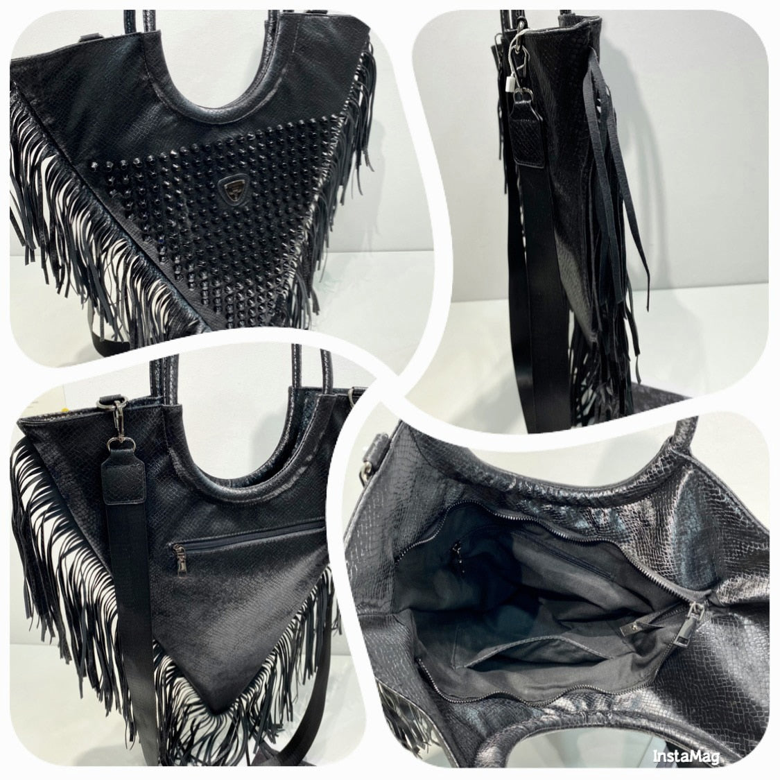 Vintage Tassel Rivet Travel Tote eprolo
