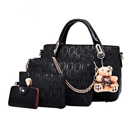new Korean fashion handbags embossed four piece ladies bag shoulder diagonal handbag Cjdropshipping