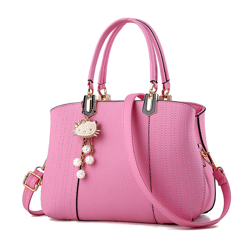 new European fashion handbags handbag PU all-match bag leisure simple messenger backpack one generation Cjdropshipping