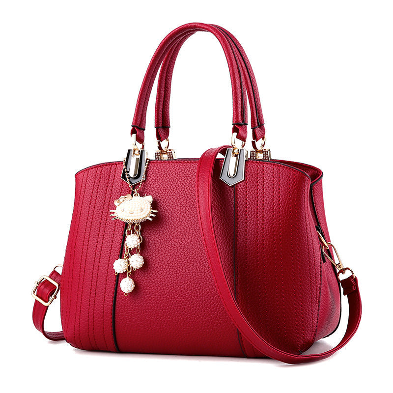 new European fashion handbags handbag PU all-match bag leisure simple messenger backpack one generation Cjdropshipping