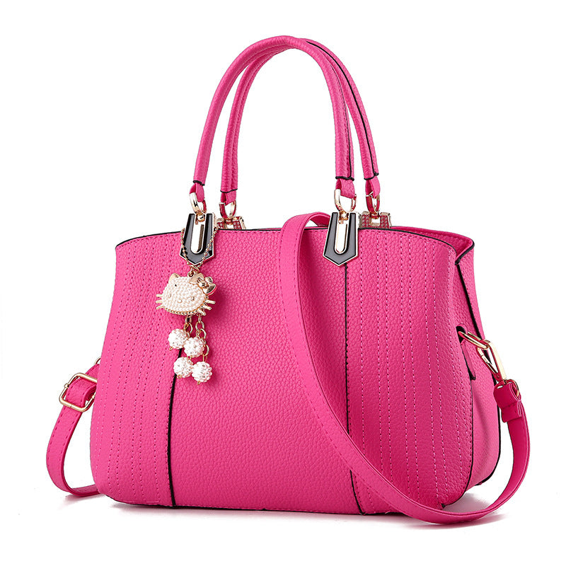 new European fashion handbags handbag PU all-match bag leisure simple messenger backpack one generation Cjdropshipping