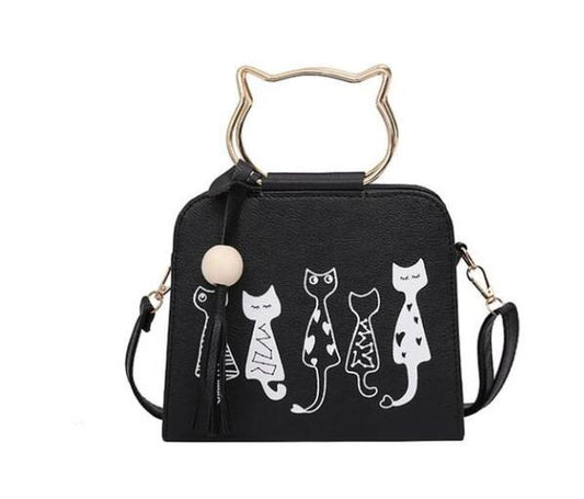 Cartoon Four Cats Crossbody Bag eprolo