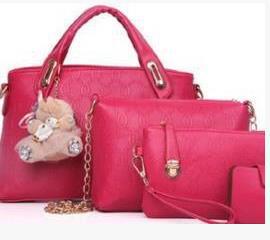 new Korean fashion handbags embossed four piece ladies bag shoulder diagonal handbag Cjdropshipping