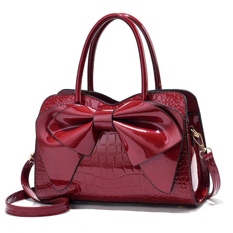 Embroidered Tassel PU Leather Tote Bag eprolo
