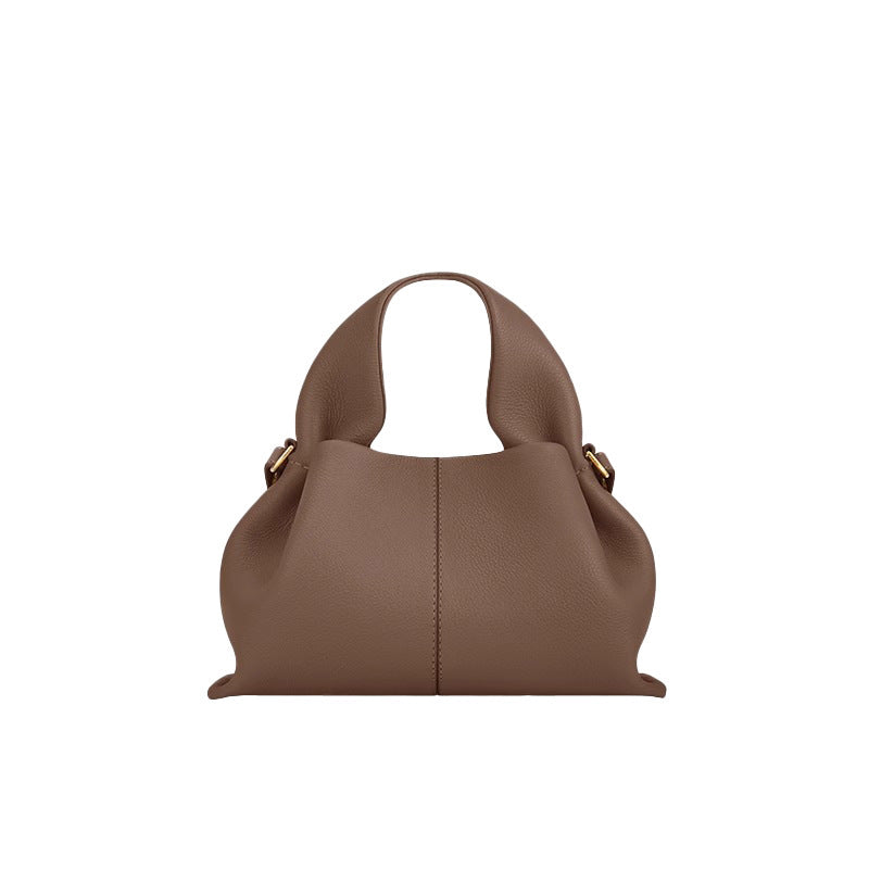 polene cloud bag, genuine leather French dumpling bag, high-end hand-held crossbody bag for women Hypersku