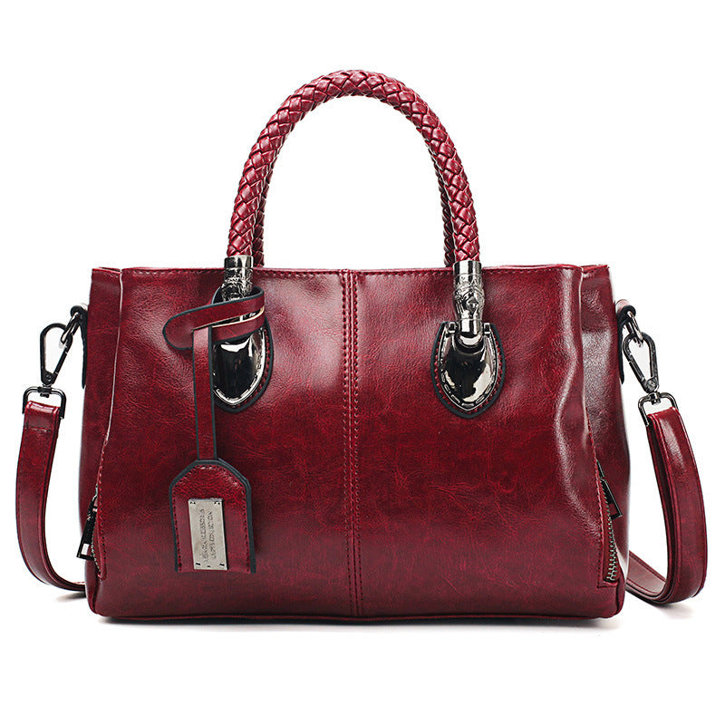 Vintage Oil Wax leather luxury handbags Women Bags Cjdropshipping