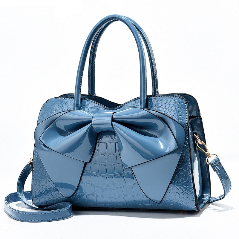 Embroidered Tassel PU Leather Tote Bag eprolo