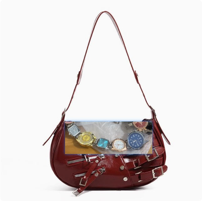 Niche design American retro hottie colorful 2024 new bags for women leather underarm bags shoulder handbags Classy’s
