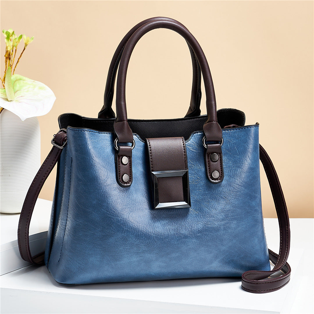 Women Shoulder Bag Big Buckle Handbags Work Daily Office Crossbody Bags Cjdropshipping