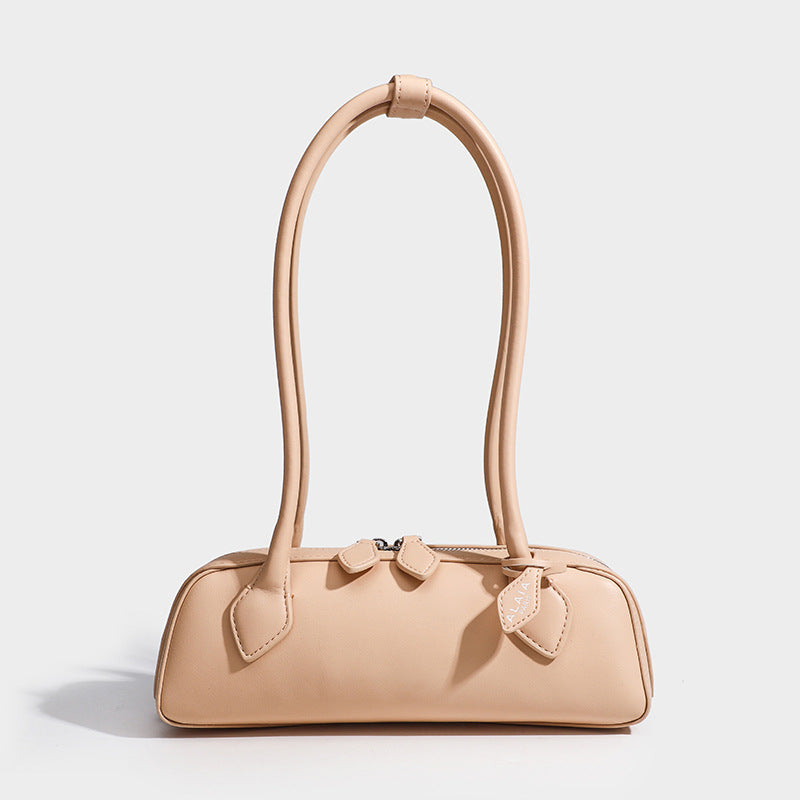 Sausage bag, underarm baguette bag, genuine leather ladies' handbag, casual and versatile single-shoulder bag for commuting Hypersku