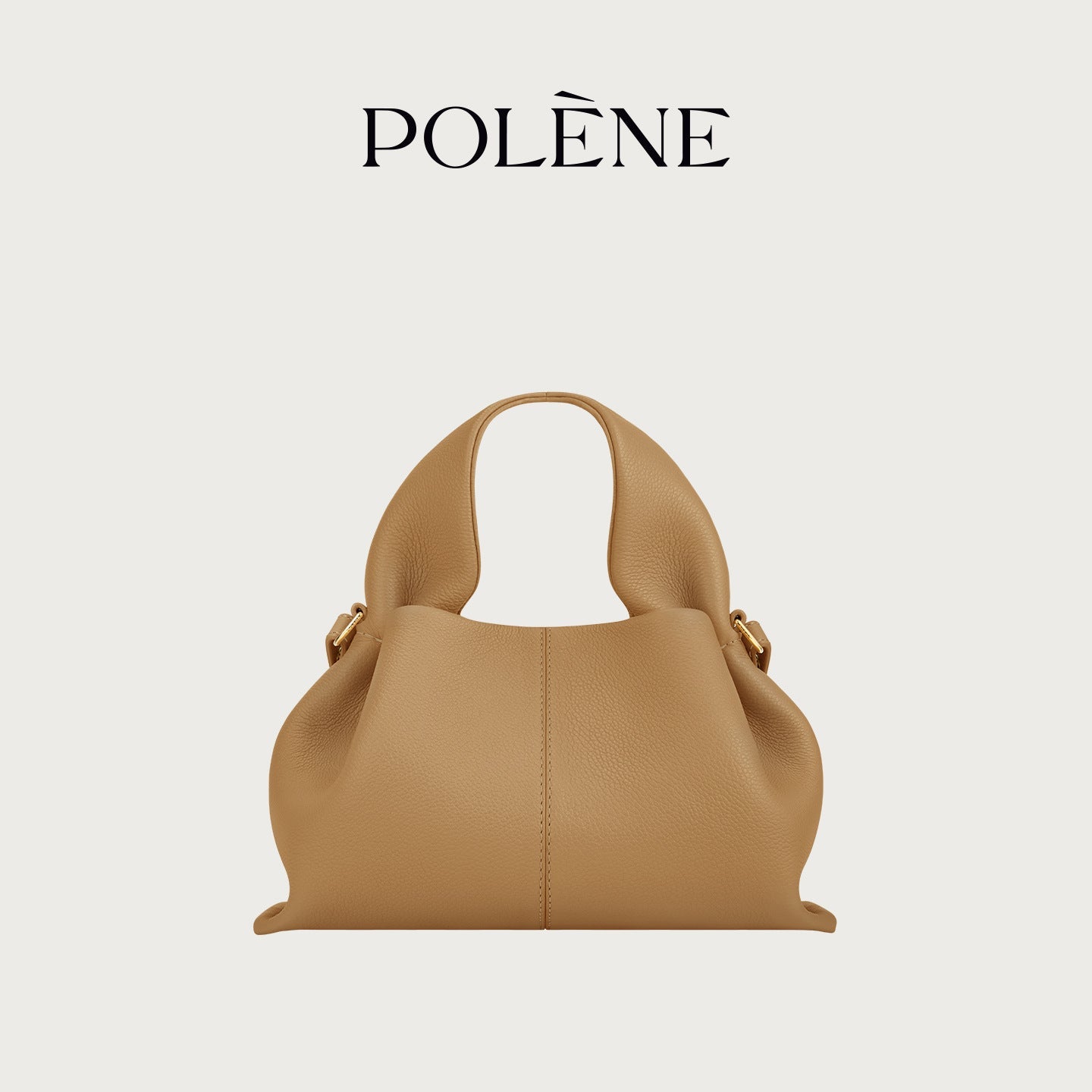 polene cloud bag, genuine leather French dumpling bag, high-end hand-held crossbody bag for women Hypersku