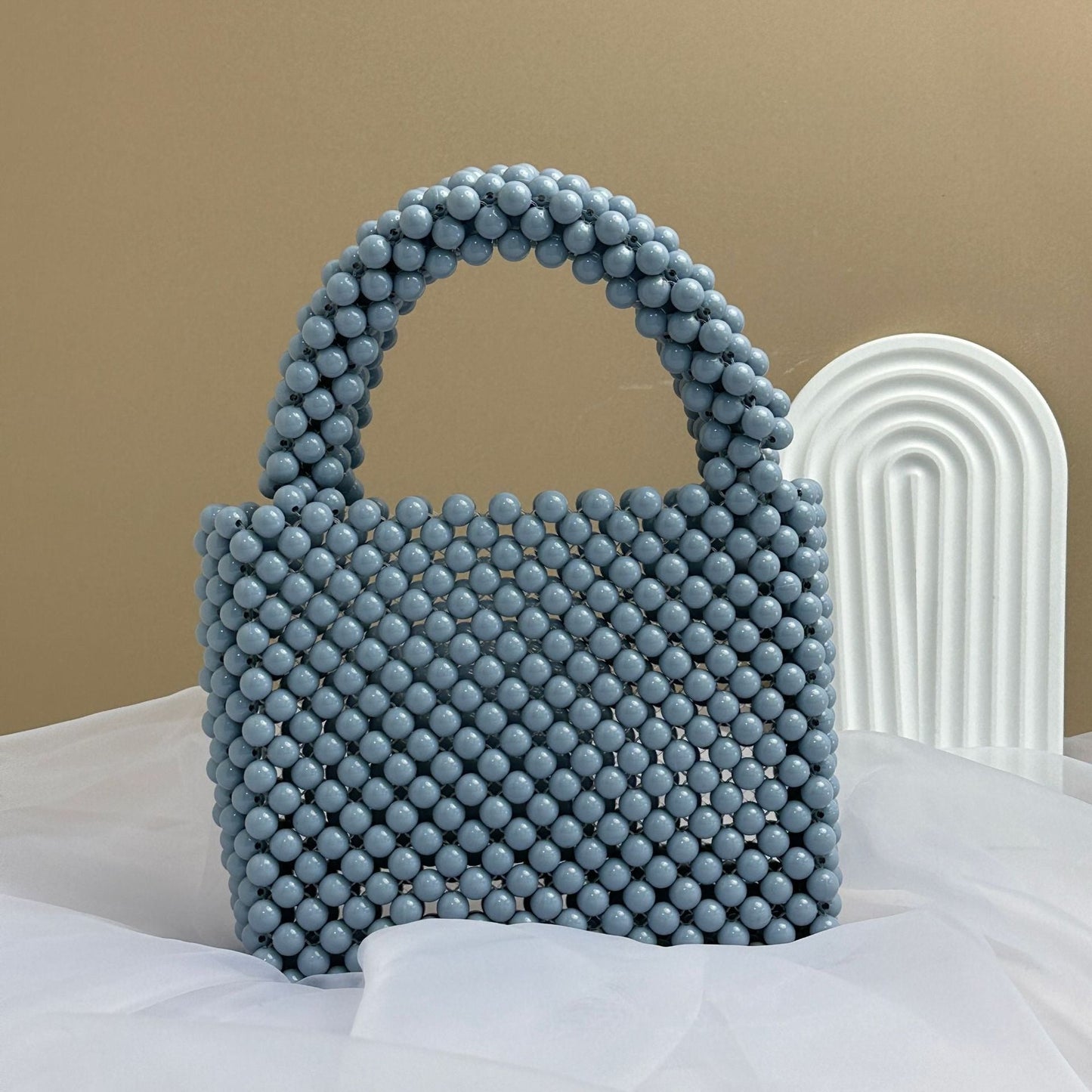 Beaded Bags Fashion Solid Color Beaded Handbags eprolo