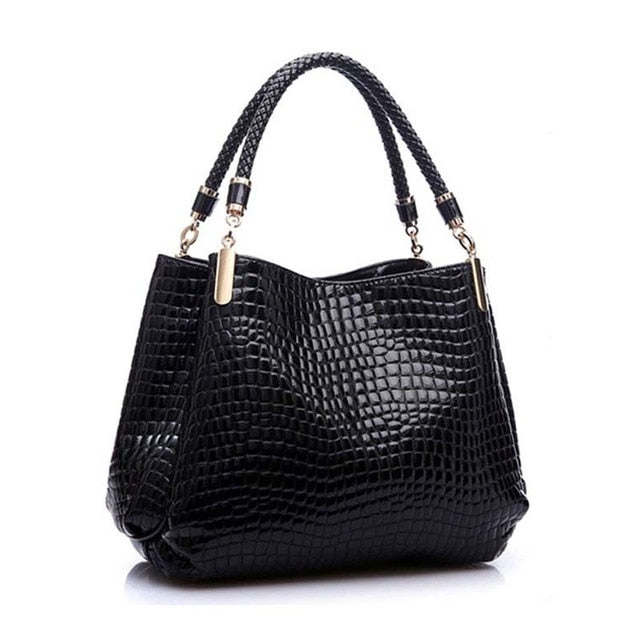 Crocodile Pattern PU Leather Shoulder Bag eprolo