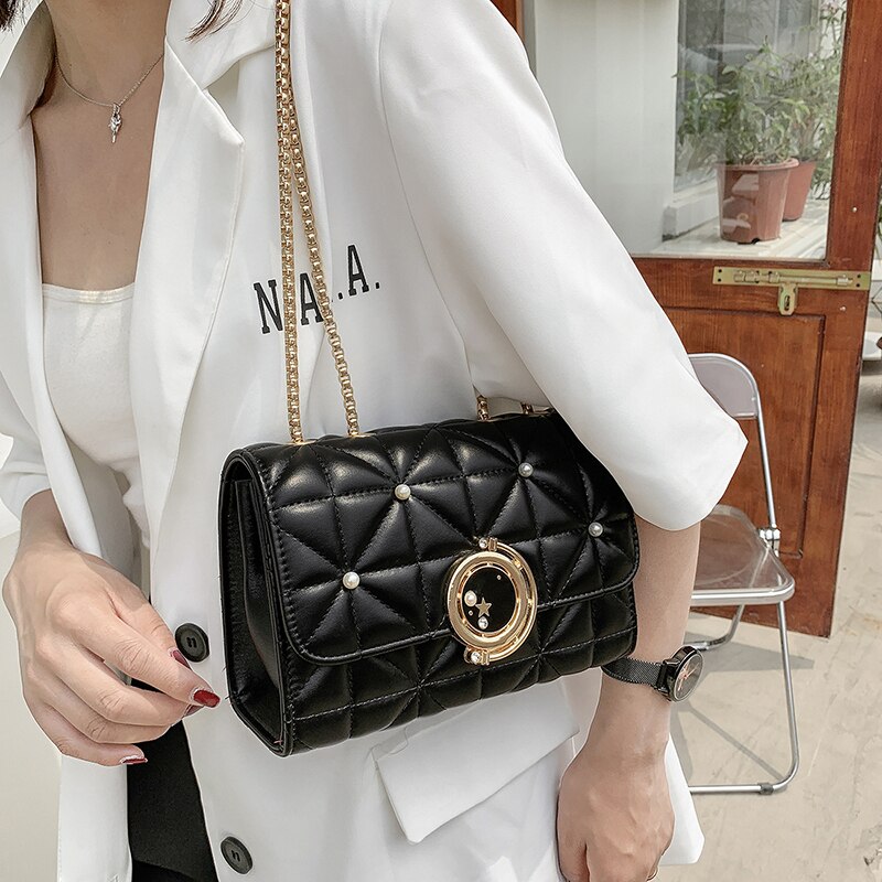 Diamond Lattice Chain Crossbody Bag eprolo