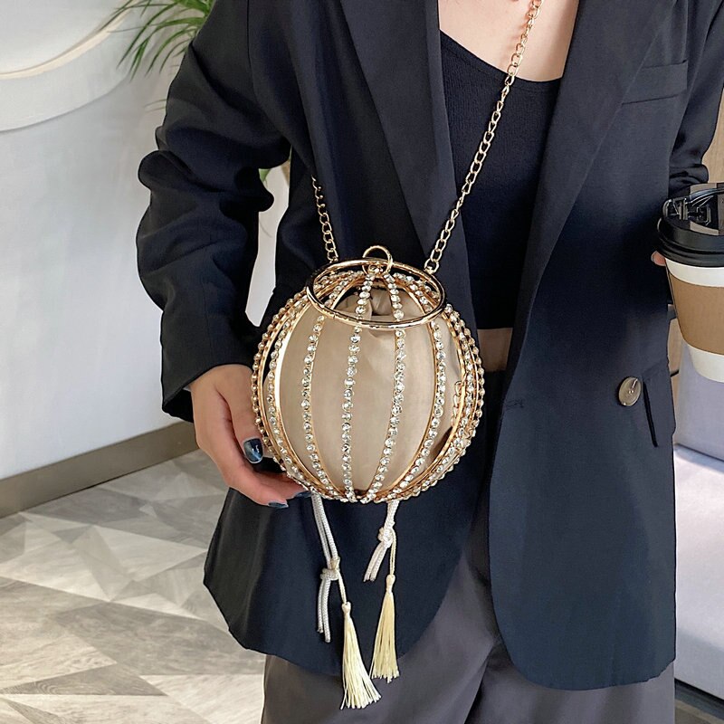 Diamond Pearl Flower Evening Bag eprolo