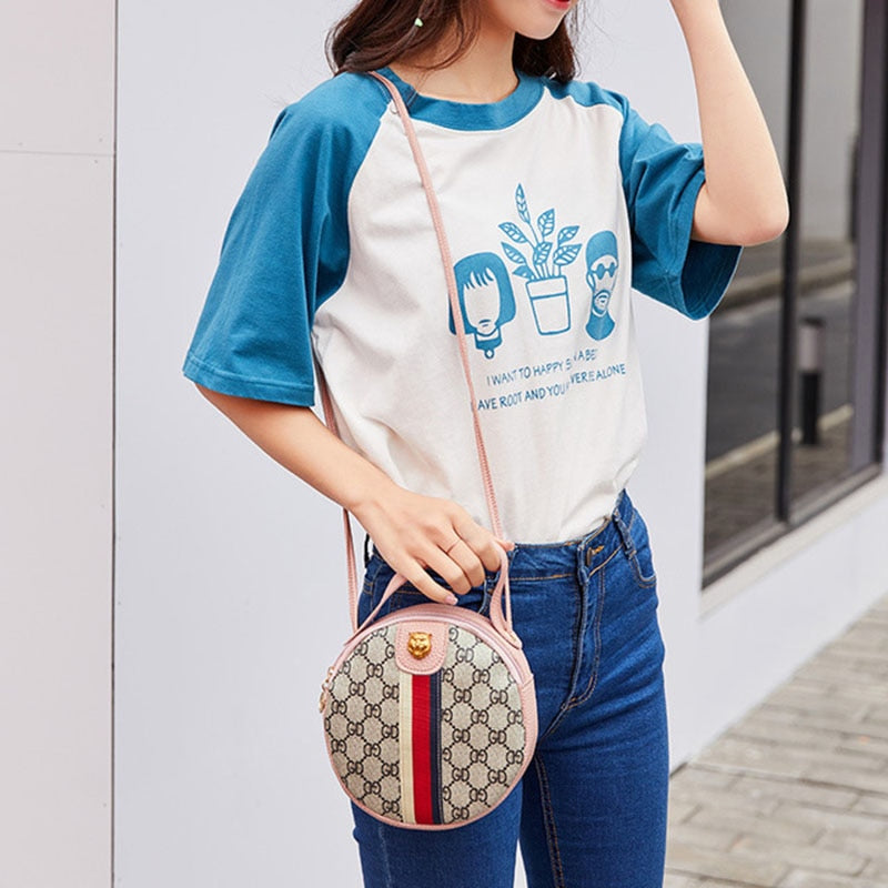 Tiger Head PU Leather Crossbody Bag eprolo