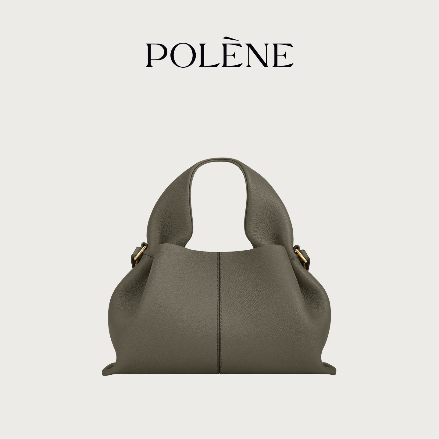 polene cloud bag, genuine leather French dumpling bag, high-end hand-held crossbody bag for women Hypersku