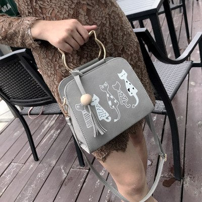 Cartoon Four Cats Crossbody Bag eprolo