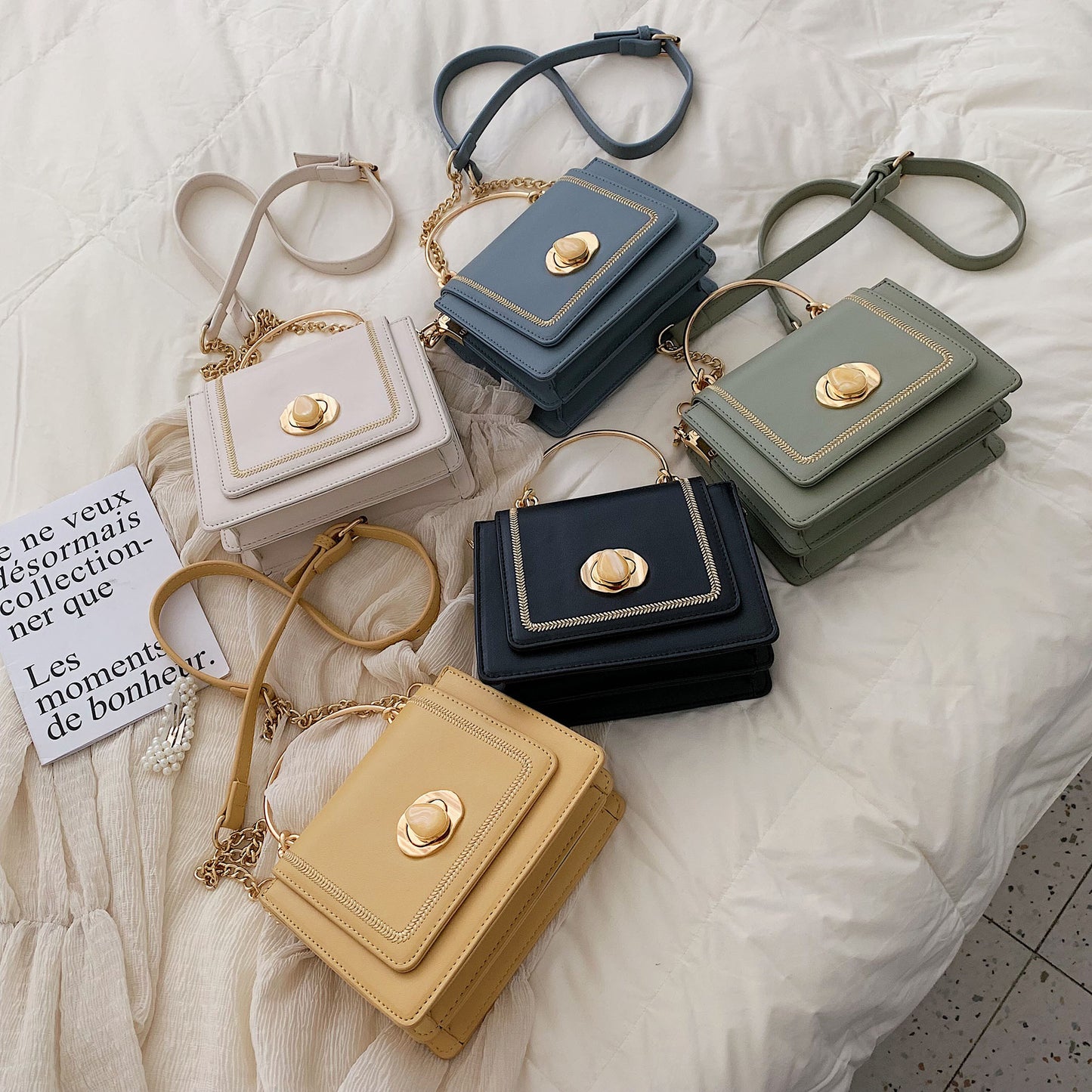 LEFTSIDE Leather Mini Crossbody Bags for Women Summer Shoulder Bag with Short Handle Female Phone Purses and Handbags eprolo