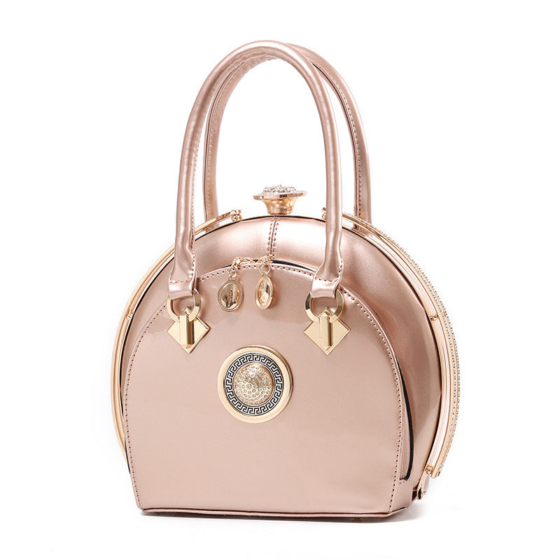 Bright leather high-end handbags noble fashion trend Cjdropshipping