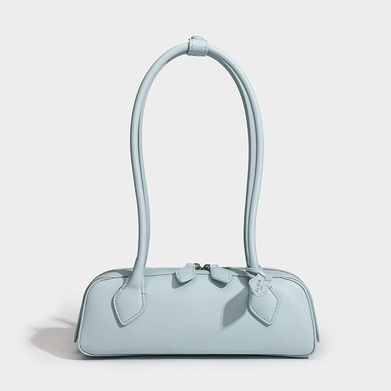 Sausage bag, underarm baguette bag, genuine leather ladies' handbag, casual and versatile single-shoulder bag for commuting Hypersku