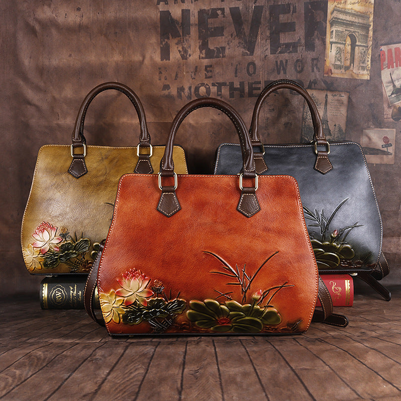 Original first layer cowhide handbags Cjdropshipping