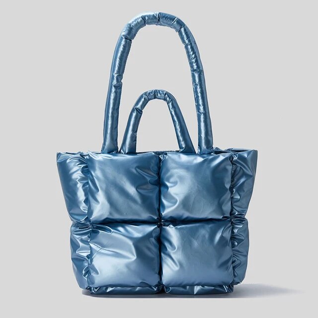 Fluorescent Green Quilted Padded Tote eprolo