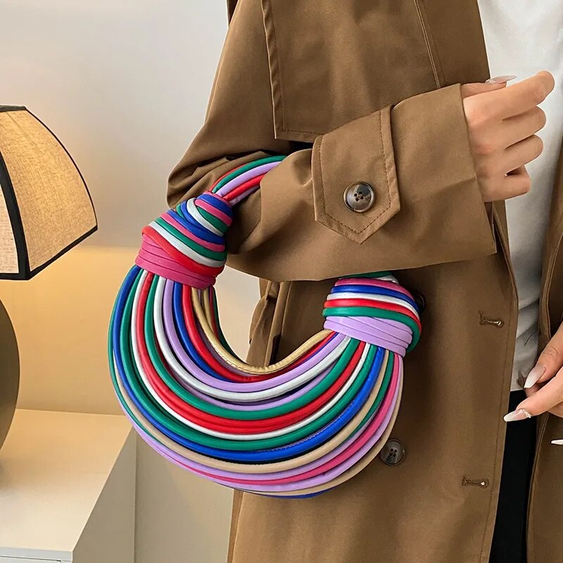 Rainbow Noodles Shaped Party Clutch eprolo