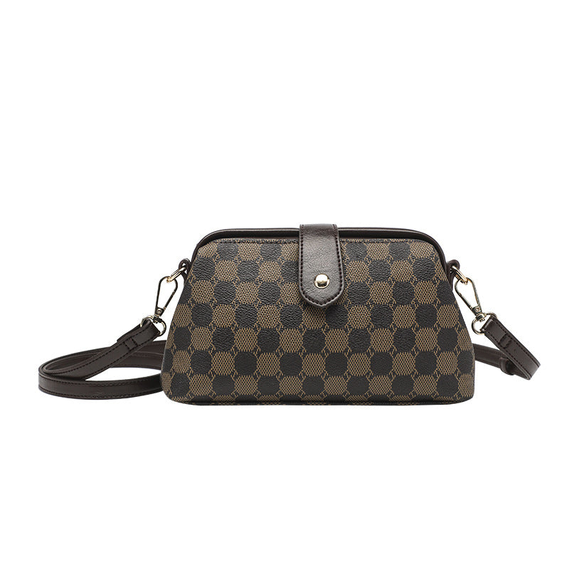 Soft leather women's bag, casual and versatile single-shoulder crossbody bag, mini multi-functional all clip bag Hypersku