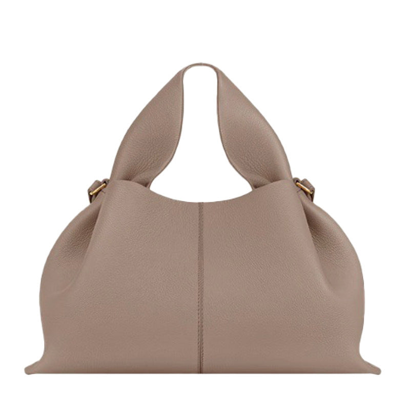 polene cloud bag, genuine leather French dumpling bag, high-end hand-held crossbody bag for women Hypersku