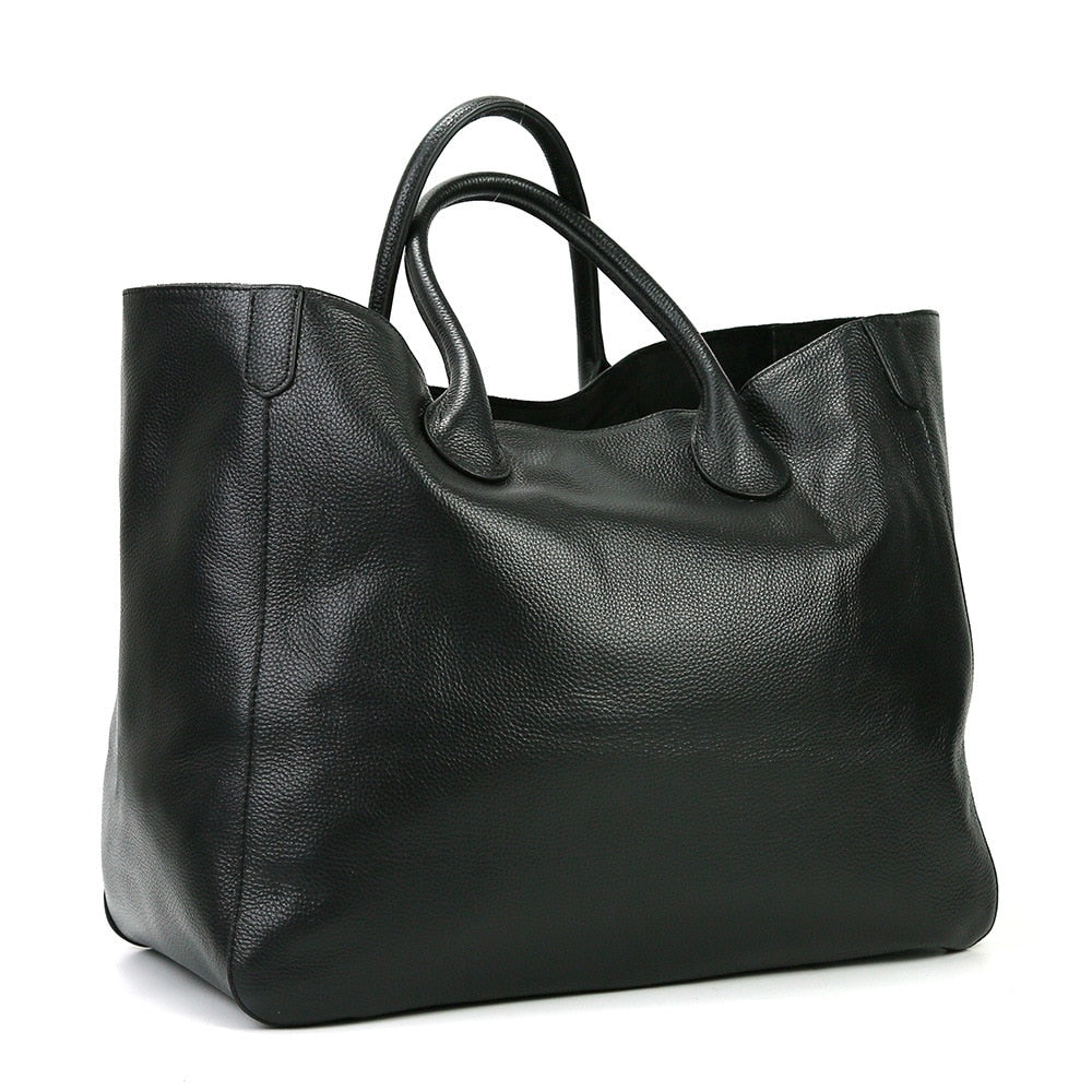 Soft Leather Oversized Shopping Tote eprolo