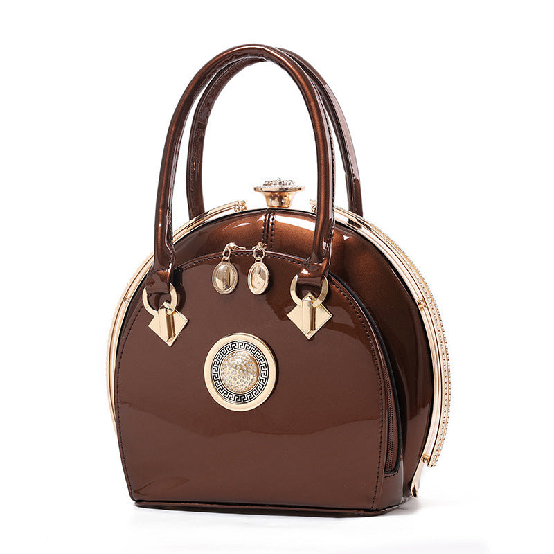 Bright leather high-end handbags noble fashion trend Cjdropshipping