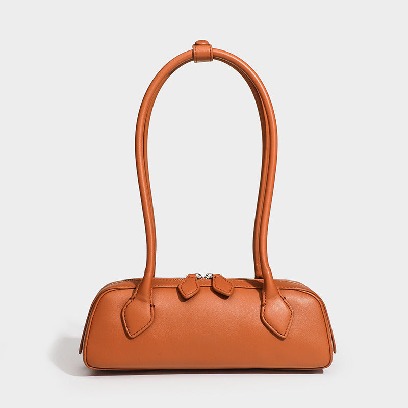 Sausage bag, underarm baguette bag, genuine leather ladies' handbag, casual and versatile single-shoulder bag for commuting Hypersku
