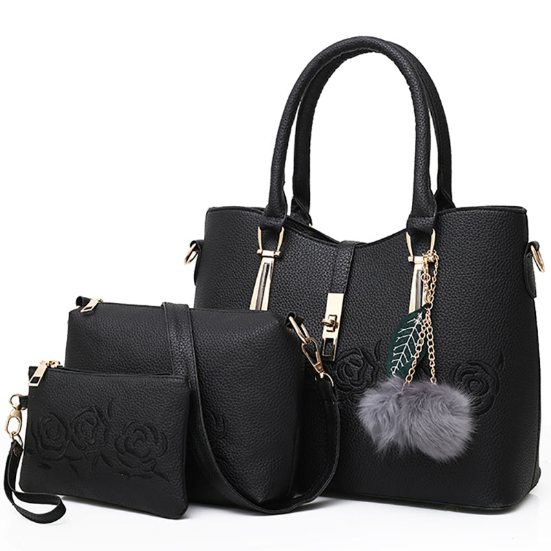 3pcs Leather Bags Handbags Women Famous Brand Shoulder Bag Female Casual Tote Women Messenger Bag Set Bolsas eprolo
