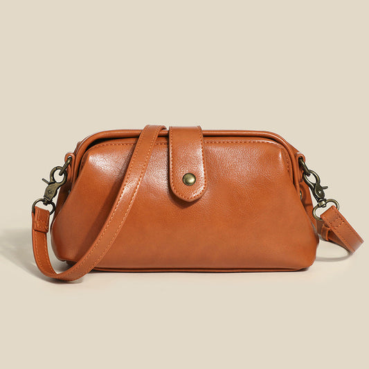 Soft leather women's bag, casual and versatile single-shoulder crossbody bag, mini multi-functional all clip bag Hypersku
