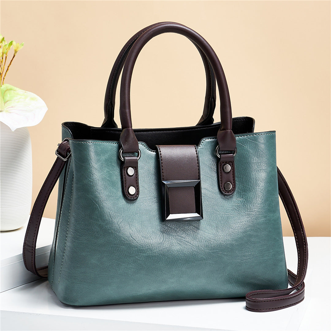Women Shoulder Bag Big Buckle Handbags Work Daily Office Crossbody Bags Cjdropshipping