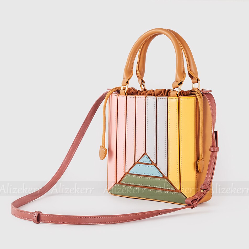 Color Blocking Korean Shoulder Bag eprolo
