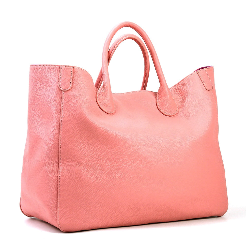 Soft Leather Oversized Shopping Tote eprolo