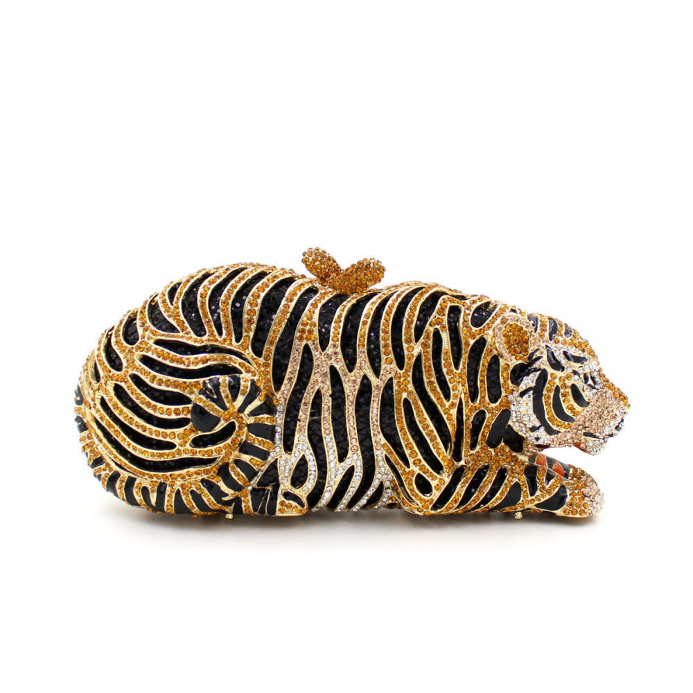 Tiger Rhinestone Metal Crystal Evening Bag Cjdropshipping