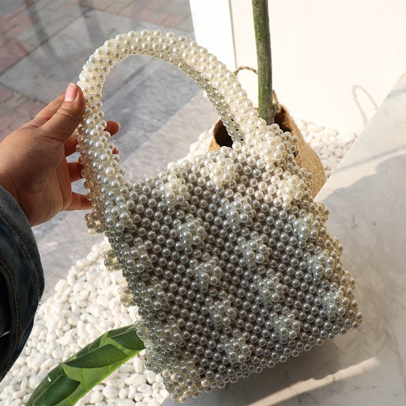 Handmade Pearl Evening Tote Box eprolo