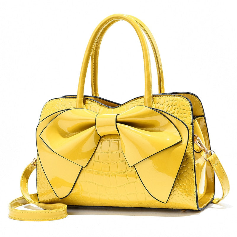 Embroidered Tassel PU Leather Tote Bag eprolo