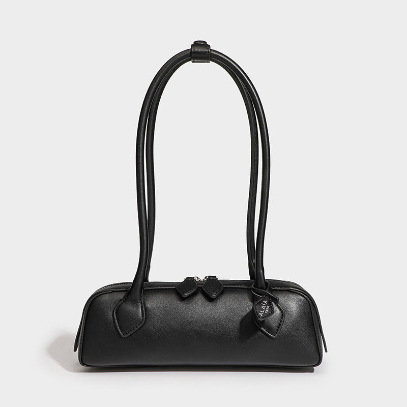 Sausage bag, underarm baguette bag, genuine leather ladies' handbag, casual and versatile single-shoulder bag for commuting Hypersku