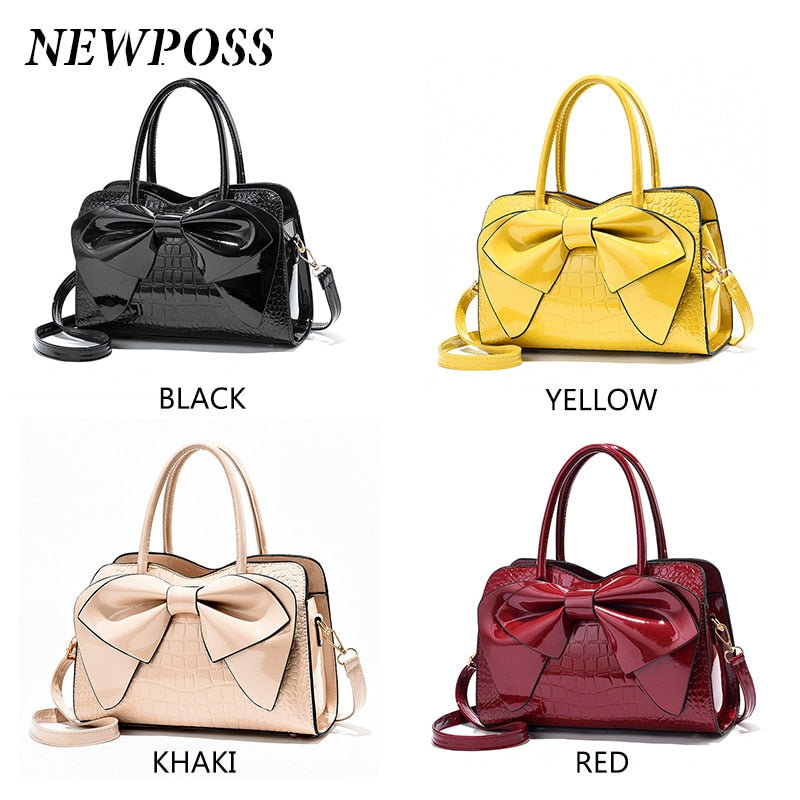 Embroidered Tassel PU Leather Tote Bag eprolo