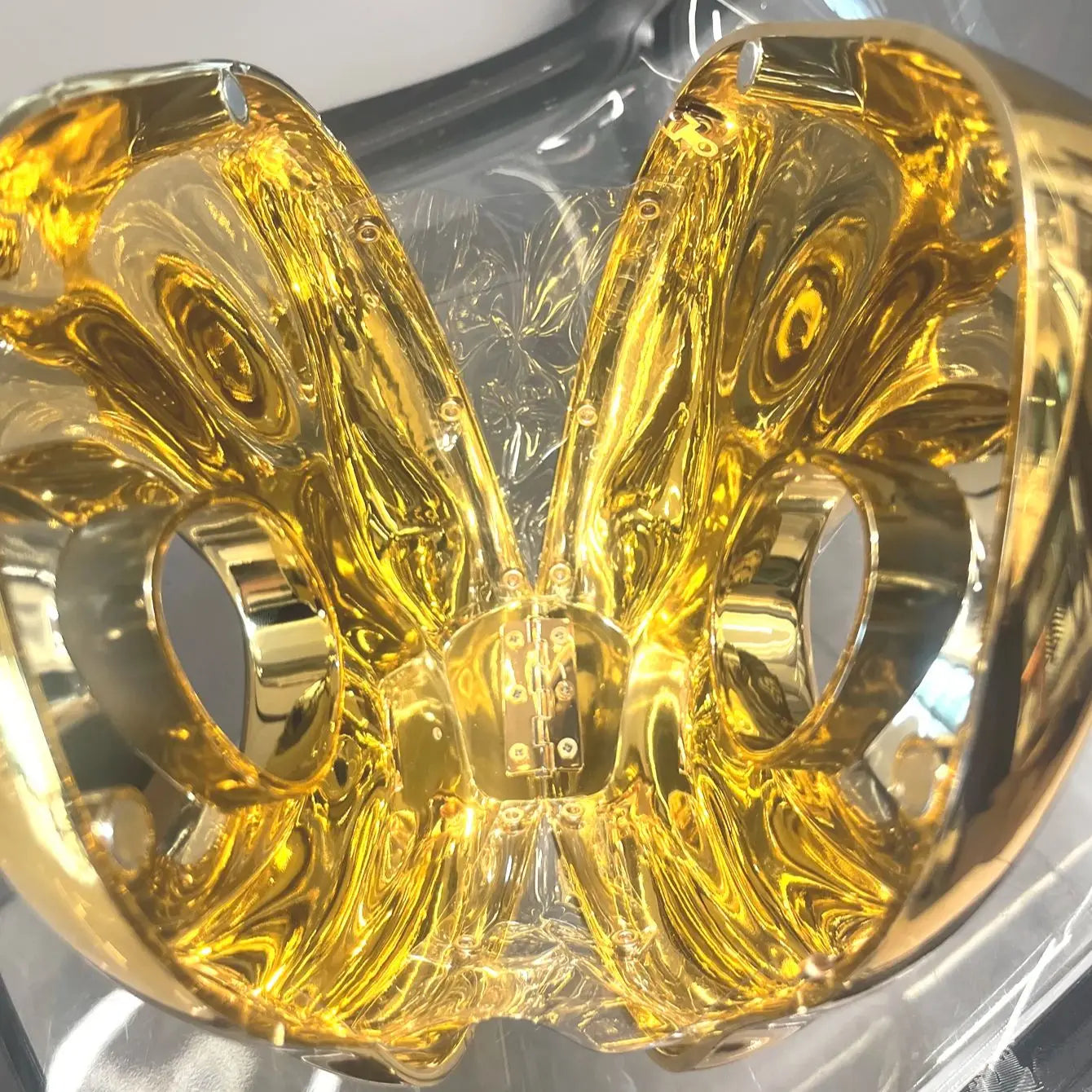 Golden Evening bag Purses and handbag luxury Designer shoulder bags funny shape Party Wedding Acrylic Shiny Clutch purse eprolo
