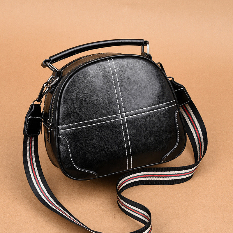 New simple and versatile fashion stitching handbags Cjdropshipping