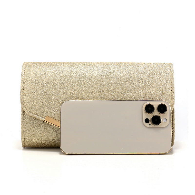 Frosted Sequins Light Luxury Dinner Bag High-grade Metal Decoration Cjdropshipping