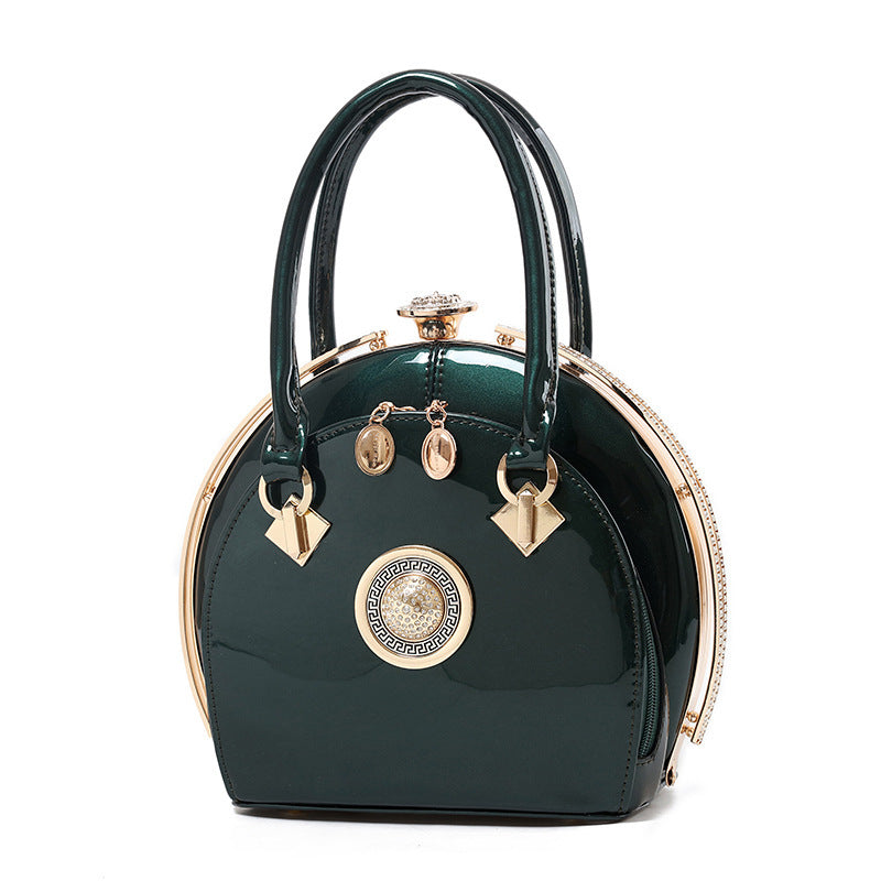 Bright leather high-end handbags noble fashion trend Cjdropshipping