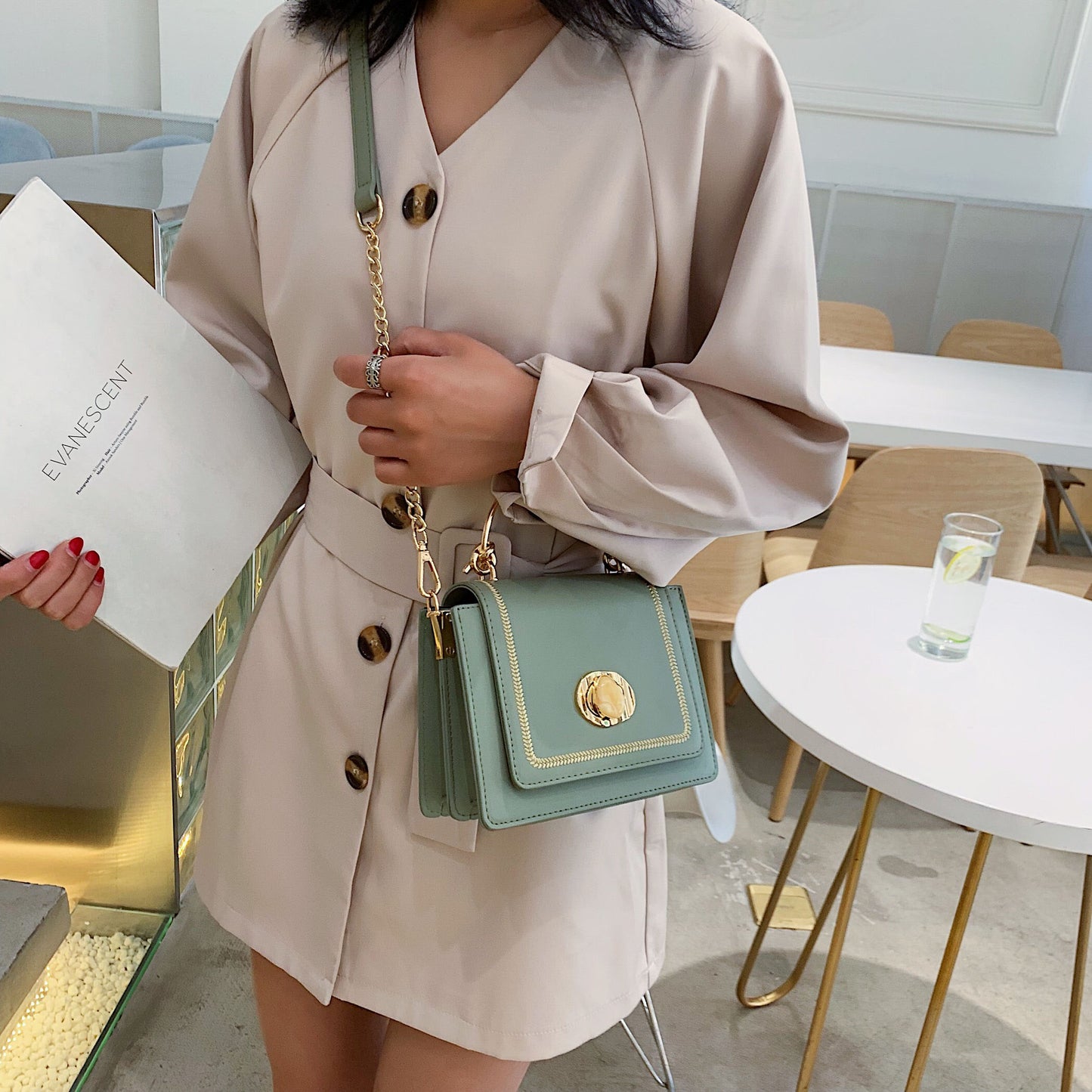 LEFTSIDE Leather Mini Crossbody Bags for Women Summer Shoulder Bag with Short Handle Female Phone Purses and Handbags eprolo