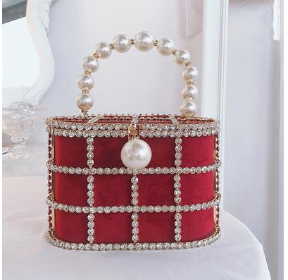 Leopard Zebra Pattern Diamonds Basket Evening Clutch Bags Women Luxury Purses Preal Beaded Metallic Handbags Ladies Wedding Bag eprolo